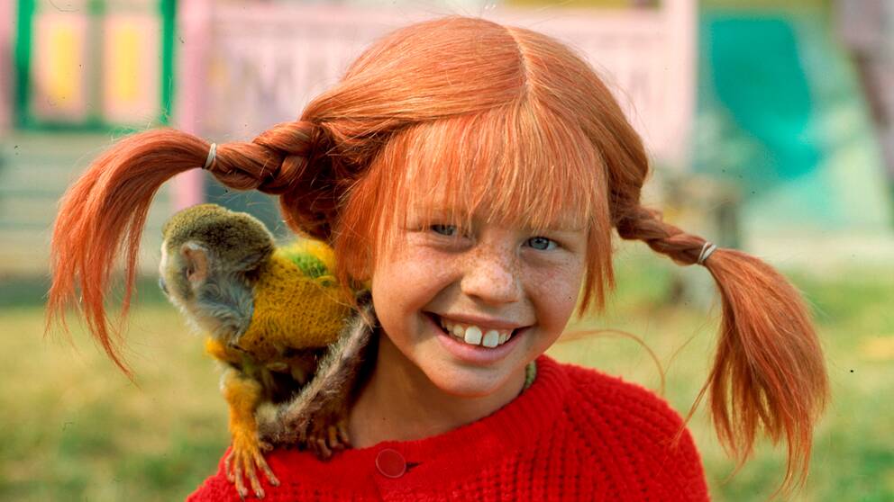 pippi på bild och Herr Nilssons